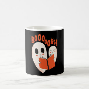 Mug Costume d'Halloween Fantôme de Ver de Livre Drôle