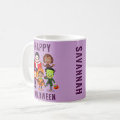 Mug Costume d'Halloween pour enfants Nom personnalisé (Devant gauche)