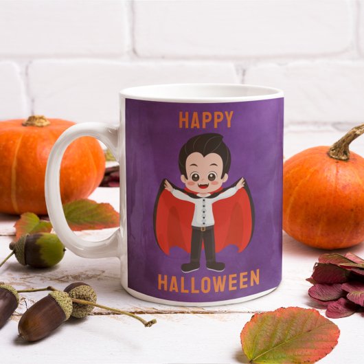 Mug Costume d'Halloween pour enfants Vampire Nom perso