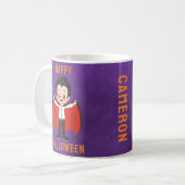 Mug Costume d'Halloween pour enfants Vampire Nom perso (Devant gauche)