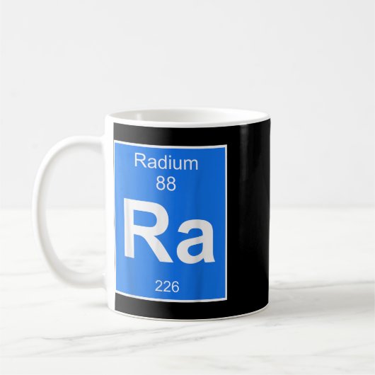 Mug Costume Élément Radium Tableau Périodique Chimie F (Gauche)
