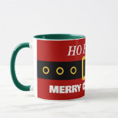 Mug Costume et ceinture du Père Noël rouge drôle (Gauche)