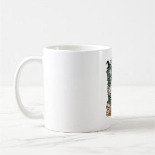 Mug Costume Halloween Gauche Maison Arbre Chat Citroui