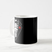 Mug Costume Halloween Squelette Tuxedo (Devant gauche)