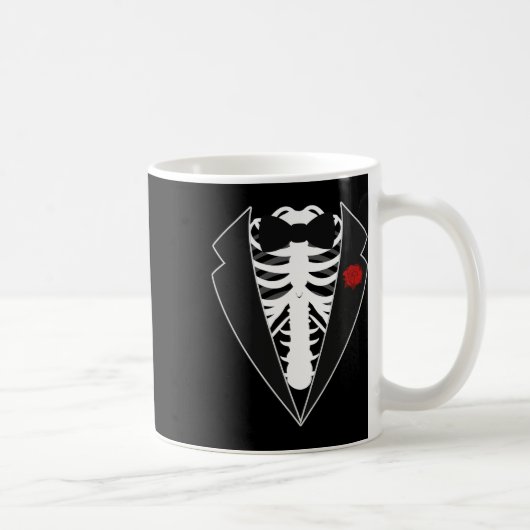 Mug Costume Halloween Squelette Tuxedo (Droite)