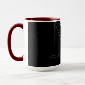 Mug Costume noir moelleux pour entreprise avec nom per (Gauche)