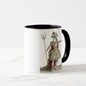 Mug Costume pour Neptune dans plusieurs opéras, gravé (Devant droit)