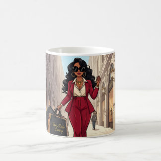 Mug Costume Rouge de Pouvoir de Femme Patronne Intelli