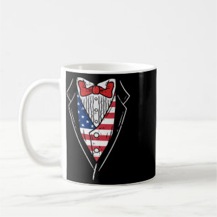 Mug Costume Smoking Américain Drôle 4 Juillet Patriote