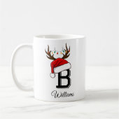 Mug Costumes de Noël Monogramme (Gauche)