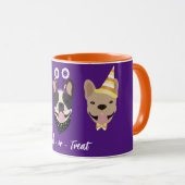 Mug Costumes d'Halloween pour chien de taureau françai (Devant droit)