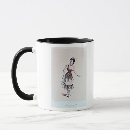 Mug Costumez la conception pour un harlequin féminin, (Gauche)