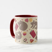 Mug Cosy Amoureux des chats Collage (Devant gauche)