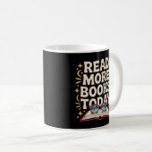 Mug Cosy Black and Gold Lire plus Livres Motivational (Devant droit)