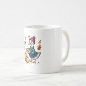 Mug Cosy Citrouille Café Goose Fall Art (Devant droit)