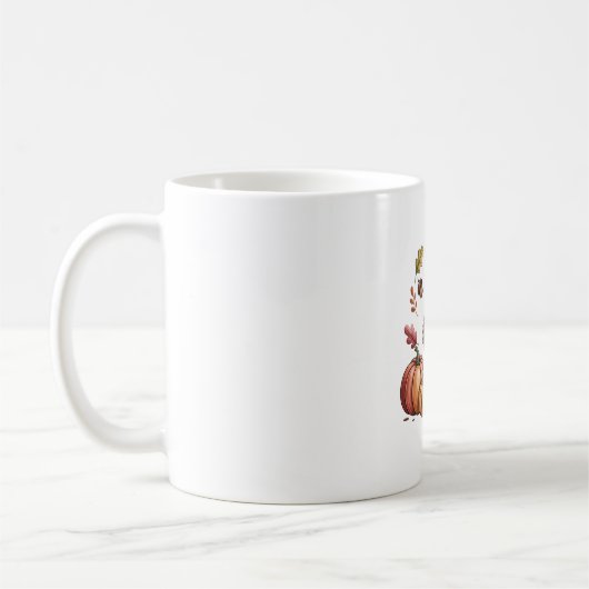 Mug Cosy Citrouille Café Goose Fall Art (Gauche)