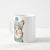 Mug Cosy Corgi en hiver (Devant gauche)