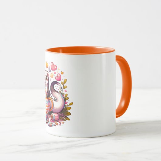 Mug Cosy Ferret Tea Time (Devant droit)