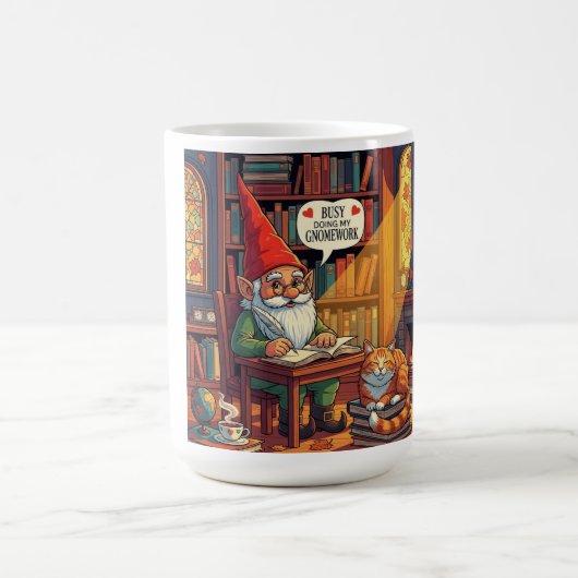 Mug Cosy gnome faisant son gnome (Centre)