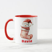 Mug Cosy Snowman de Noël à Stocker (Gauche)