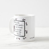 Mug côte à côte, Nous sommes amis, poème, texte (Devant gauche)