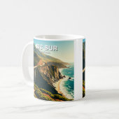 Mug Côte centrale de Big Sur Californie (Devant gauche)