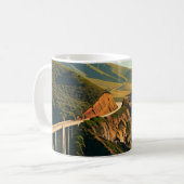 Mug Côte centrale de Big Sur Californie (Devant gauche)