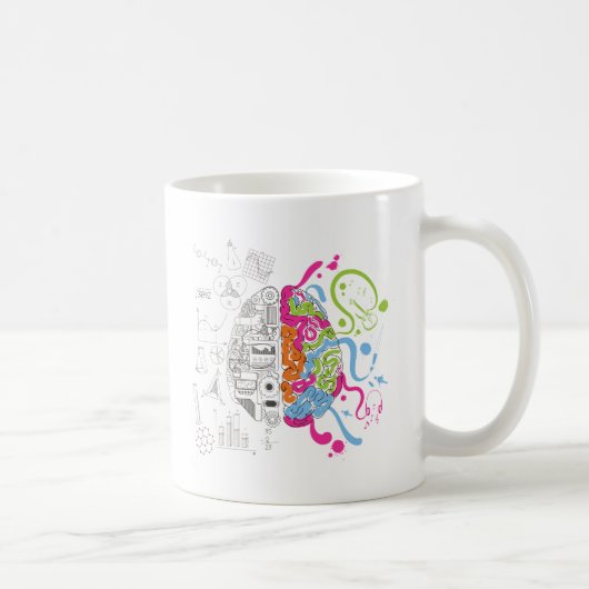 Mug Côté créatif de maître d'esprit de cerveau de (Droite)