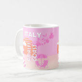 Mug Côte d'Amalfi, Art de Voyage, Voyage à Preppy, Ros (Devant gauche)