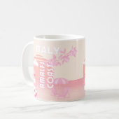 Mug Côte d'Amalfi, Art du voyage, Voyage à Preppy, Pas (Devant gauche)