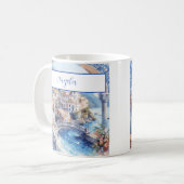 Mug Côte d'Amalfi Carreaux bleus Italie (Devant gauche)