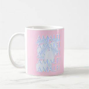 Mug Côte d'Amalfi, Italie, Art Voyage, Preppy