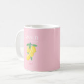 Mug Côte d'Amalfi, Salle Préppy, Rose (Devant gauche)