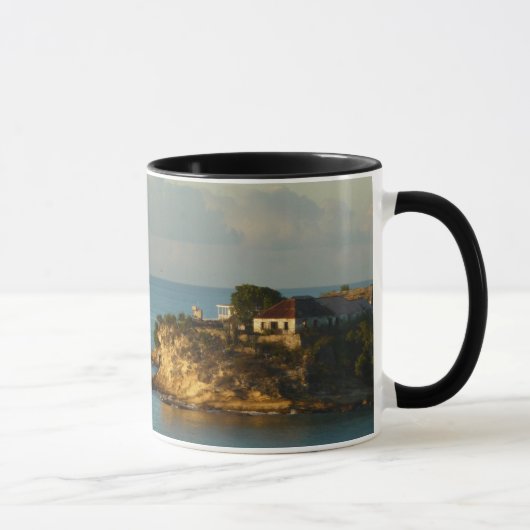 Mug Côte d'Antiguan Beau paysage marin de l'île (Droite)