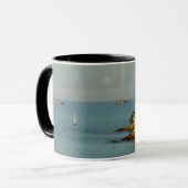 Mug Côte d'Antiguan Beau paysage marin de l'île (Devant gauche)