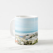 Mug Côte de Galveston, plage et vue sur la ville (Devant gauche)