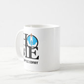 Mug Côte de l'espace de la Floride À LA MAISON (Devant gauche)