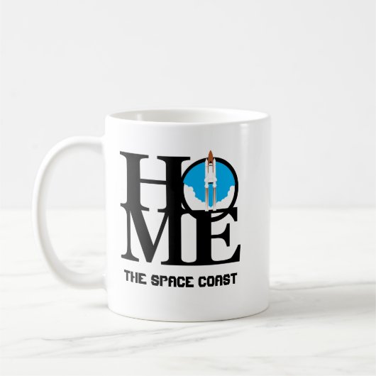 Mug Côte de l'espace de la Floride À LA MAISON (Gauche)