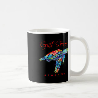 Mug Côte du Golfe Alabama Aquarelle Tortue de mer