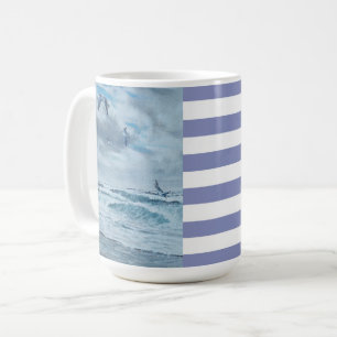 Mug Côte du Pacifique paysage marin/plage/mouettes/vag