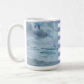 Mug Côte du Pacifique paysage marin/plage/mouettes/vag (Gauche)