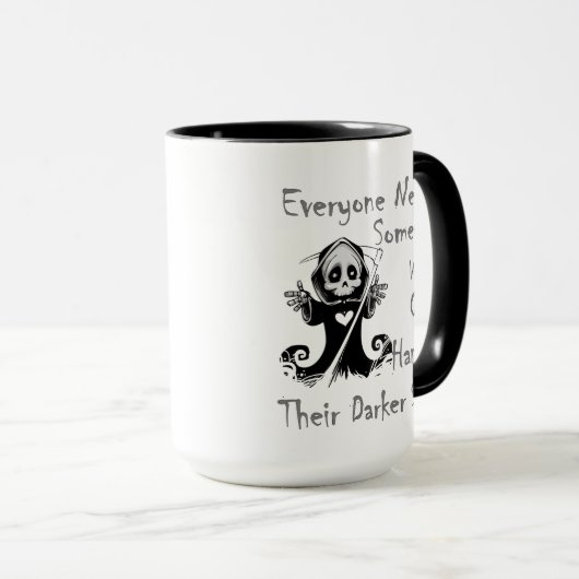 Mug Côté foncé (Devant droit)