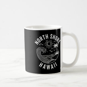 Mug Côte Nord d'Oahu Hawaii Souvenir Surf Hawaïen