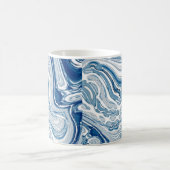 Mug côte plage nautique vagues aquarelle bleu tourbill (Centre)