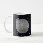 Mug Côté sombre ou face cachée de la Lune ciel étoilé (Gauche)