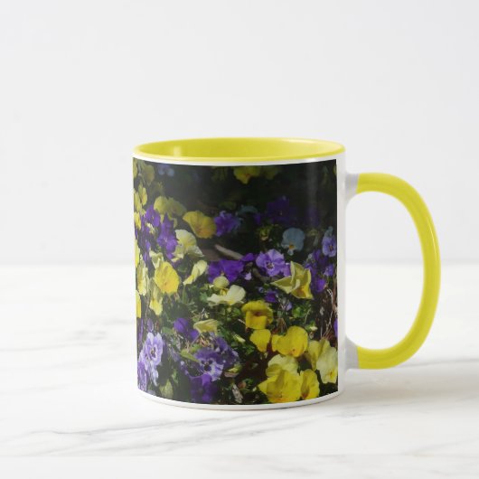 Mug Coteau de panneaux violets et jaunes (Droite)