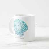 Mug coteau turquoise couleur bleu mermaid (Devant gauche)