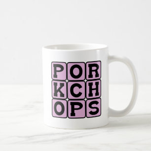 Mug côtelettes de porc, viande de porc