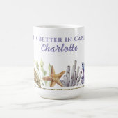 Mug Côtier, Vie meilleure au Cap Mai, Personnalisé (Centre)