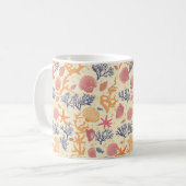 Mug Côtière rustique - Coquillages, Poissons étoilés, (Devant gauche)